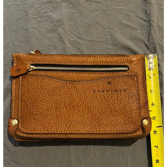 Cuddigan Heavy Full-Grain Leather Clutch Wallet Vintage Brown Bag - Picture 5 of 6